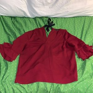 Maroon blouse
